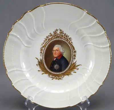 Buy Late 19th Century KPM Berlin Hand Painted Frederick The Great Portrait Plate  • 1,994.01£