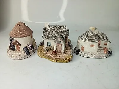 Buy 3x Made In The Westcountry By Craftsmanship - Cornish  Cottage Miniature Houses • 9.99£