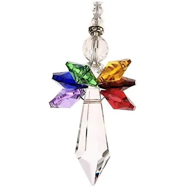 Buy Rainbow Angel Crystal Bead Suncatcher Pendant Window Hanging Ornament Gift Decor • 3.08£