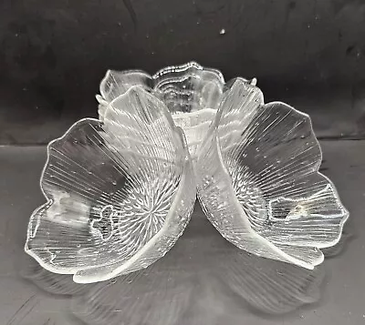 Buy Set Of 6 Clear French Scalloped Bowls. • 12£