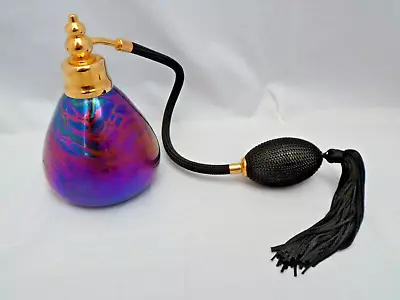 Buy John Ditchfield Blue/Purple Perfume Bottle Atomiser (Signed Glasform Gold Label) • 174.99£