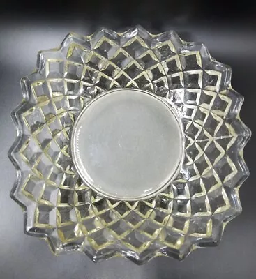 Buy Vintage Sowerby Clear Glass/Matt Base Fruit Bowl No. 4/2709  C.1950s • 15.75£