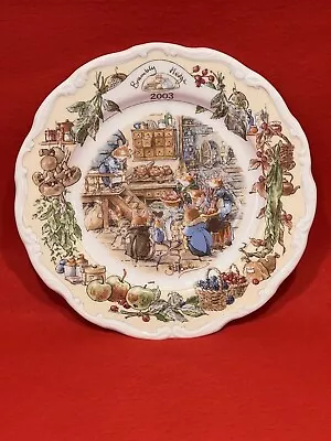 Buy Royal Doulton Brambly Hedge 2003 Year Plate 20cm 1st Quality Kitchen Scenes • 72.99£