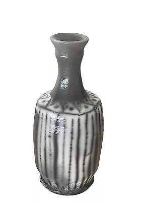 Buy Vase Studio Art Michael Pottery Signed Dated Grey White Black  • 72.32£