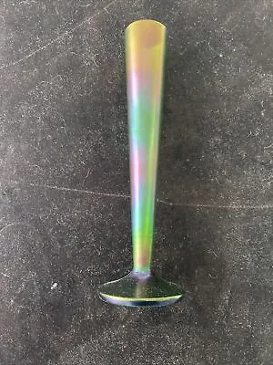 Buy Iridescent Glass Conical Tall Vase 12 Inch Tall • 28£