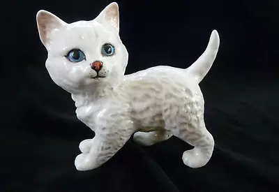 Buy Vintage Beswick Persian Kitten White Standing Model 1885. 1963 -  72 • 25£