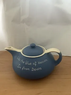 Buy Vintage Devonmoor Like The Blue Of Heaven I’m From Devon Teapot Pottery  • 5.99£