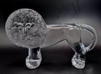 Buy LARGE 10  Erik Hoglund Kosta Boda Zoo Series Glass Lion Figurine / Sculpture • 90£
