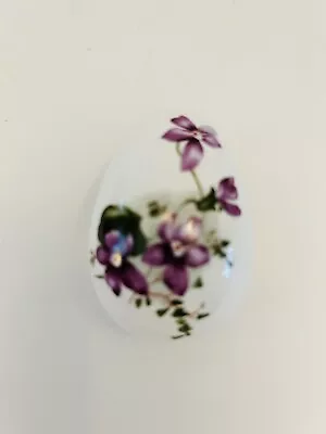 Buy Hammersley Bone China Trinket Box Egg Made In England Violet’s • 12.33£