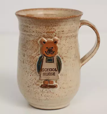 Buy Vintage School Nurse Mug Mushroom Pottery Sutton Hull Teddy Bear Stoneware Cup • 15.99£