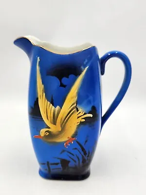 Buy Vintage Grimwades Rubian Art Pottery England Hand Painted Yellow Bird Pitcher • 28.45£