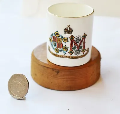 Buy W.H. Goss Crested Ware Mug/Tankard With George V & Mary 1911 Royal Coat Of Arms • 6.99£