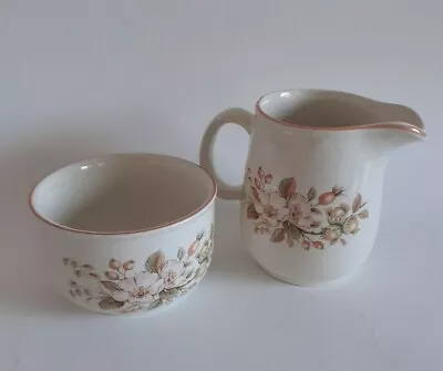 Buy BHS Brumble Tableware Sugar Bowl And Milk/Cream Jug Set - Floral - Used Item • 9.99£