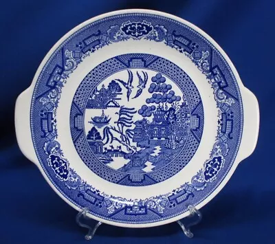 Buy Royal China Willow Ware Handled 11.5 Dia Serving / Cake Plate • 19.94£
