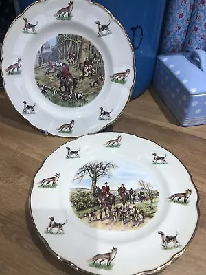 Buy 2 X Irish Hunting Scene Plate The Hunt Arklow Ireland Plate 9” Horse & Hounds • 20£