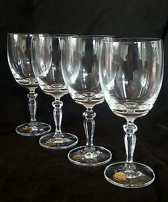 Buy Vintage Bohemia Czechoslovakia Crystal Wine Glasses [set Of 4], 7.3 Inches • 75.55£