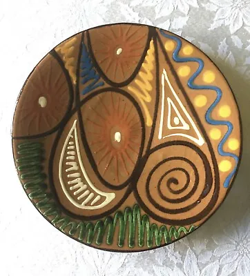 Buy PUIGDEMONT  POTTERY  LARGE  31cm  SLIPWARE  WALL  PLATE • 40£