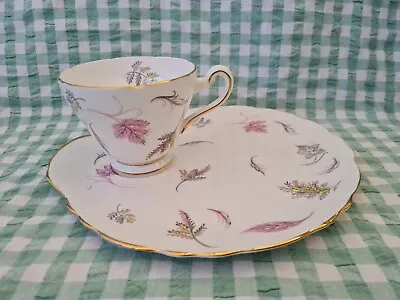 Buy Vintage Tuscan Windswept Bone China Teacup With Snack Plate • 12.99£