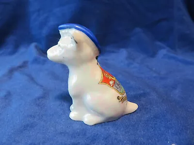 Buy Willow Crested China Scottie Dog Wearing Blue Glengarry - Hitchin • 3£