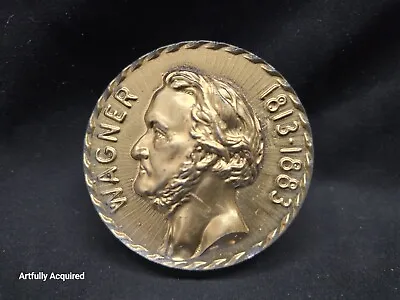Buy ROBIN LEHMAN Robert Wagner Coin Art Glass Paperweight Signed 3  Bronze #5846 • 43.23£