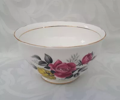 Buy Royal Vale Sugar Bowl Bone China Sugar Basin Pink Roses Pattern Number 7515 • 24.95£