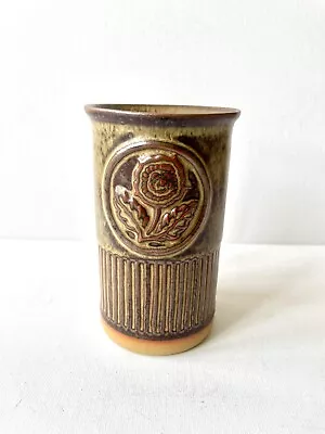 Buy Vase / Beaker By Tremar Studio Pottery Vintage Relief Embossed With Daisy Flower • 9.95£