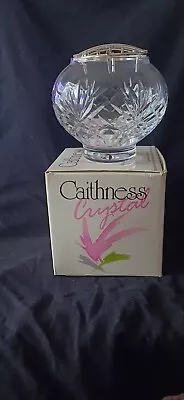 Buy  Boxed Pretty New Caithness Rose Bowl Crystal • 5£