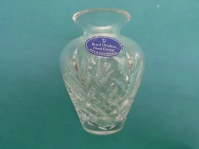 Buy Vintage Royal Doulton Finest Cut Crystal Bud Vase VGC • 5£