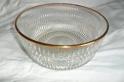 Buy A GREAT FRENCH CUT GLASS  BOWL 23.5 Cm Diameter • 5£
