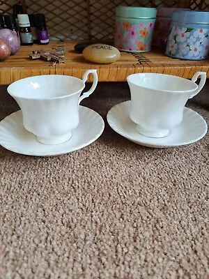 Buy Royal Albert Bone China Reverie Cup And Saucer X 2 • 10.99£