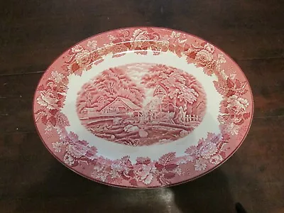 Buy Wood & Sons  Woods Ware   English Scenery Pink 14  Oval Platter  • 38.43£