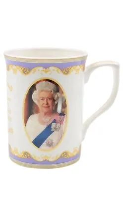 Buy HM Queen Elizabeth 11 EiiR 70 Years Reign Commemorative Fine China Mug 1926-2022 • 8.42£