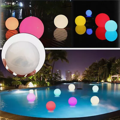 Buy Mood Light Garden Deco Balls Floating Color Changing LED Ball For Outdoor Pool E • 9.95£