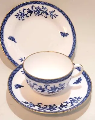 Buy 8x Victorian Copelands China Blue Butterfly Teacups Saucers Plates Blue Gold • 185£