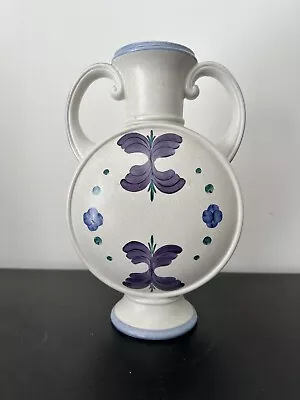 Buy Vintage H J Wood Ltd Burslem Pottery Vase Trophy Design Floral Art Purple • 12£