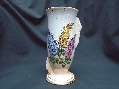 Buy Kensington Pottery Ltd Burslem Art Deco Lustre Ware Vase Lupin Pattern 1937+ • 14£