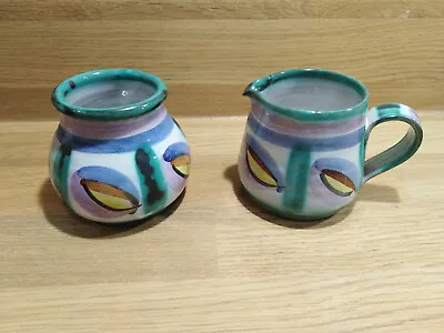 Buy Tintagel Studio Pottery  Dragon Eye Small Jug & Pot - Very Good Condition • 12£
