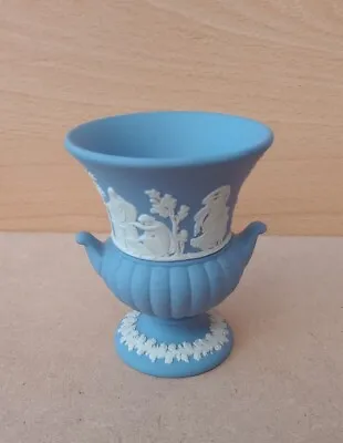 Buy Wedgewood Jasperware  Blue -Small Urn/Bud Vase-9cm • 15£