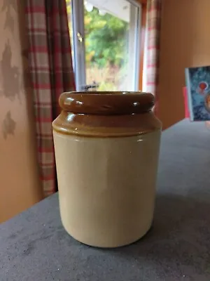 Buy Vintage Salt Glazed Stoneware Storage/Jar/Pot Kitchen Farmhouse    7 1/2   Tall • 12.50£