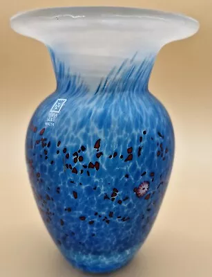 Buy Rare Mdina Glass Vase With Millefiori Signed & Original Label • 34.95£