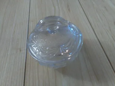 Buy Vintage Glass Trinket Pot With Lid • 0.99£