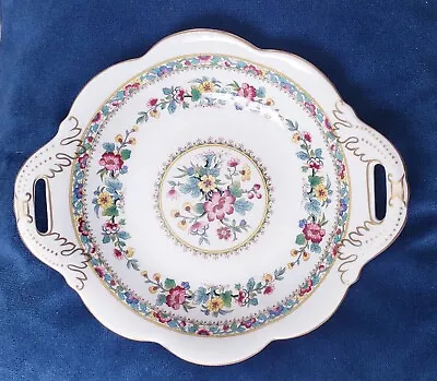 Buy Vintage COALPORT China 'Ming Rose' Dish With Handles.  23cms. VGC • 2.99£