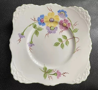 Buy TUSCAN Fine English Bone China  Square Plate Flowers • 10£