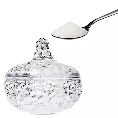 Buy Glass Sugar Jar With Lid - Crystal Clear - Kitchen Storage Container • 7.65£