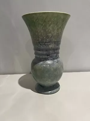 Buy SYLVAC Vase 1562  26.8cm Green Art Deco Style Vintage 1950s • 7.99£