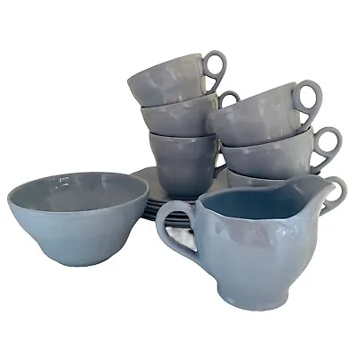 Buy Grindley Petalware Tea Set 6 People Cups Saucers Milk Jug Sugar Bowl Vintage  • 24.99£