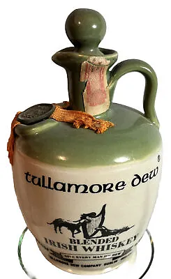 Buy TULLAMORE DEW IRISH WHISKEY CERAMIC  Vintage Stoneware BOTTLE - JAR • 47.90£