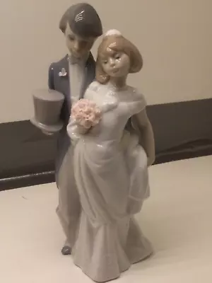 Buy Lladro Boda Actual Wedding Bells Bride Groom Figurine Retired Excellent • 121.90£