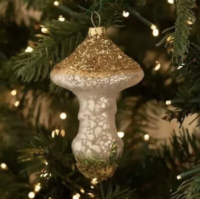 Buy Robert Stanley Mushroom Glass Blow Christmas Ornament NWT • 17.28£