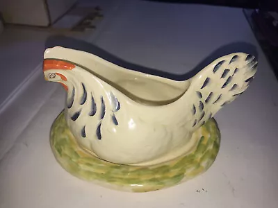 Buy Vintage Royal Winton Grimwades Chanticleer Rooster Sauce Boat & Stand C1936 Rare • 12£